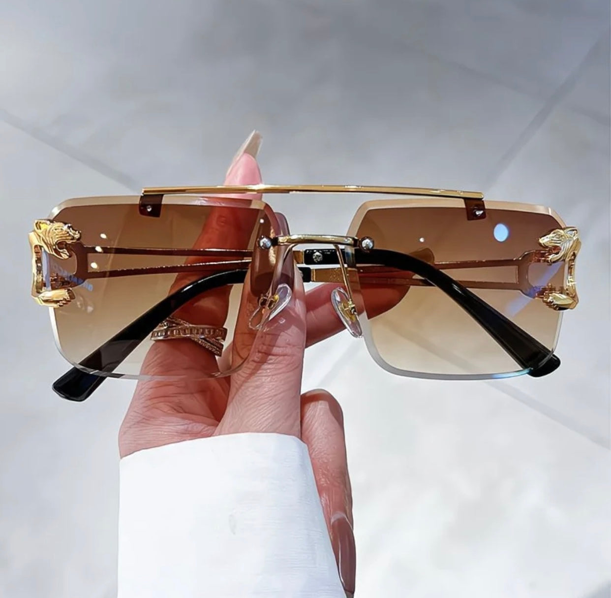 Leopard Lense Sunglasses
