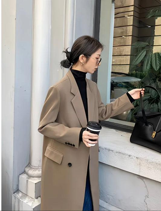 Minimalist blazer coat