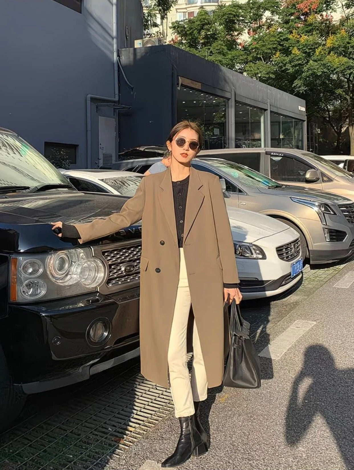 Minimalist blazer coat