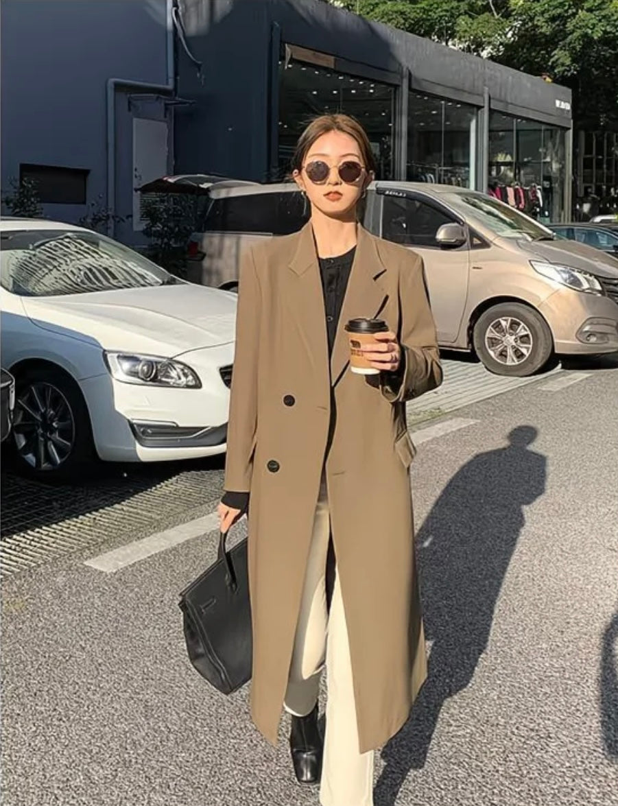 Minimalist blazer coat