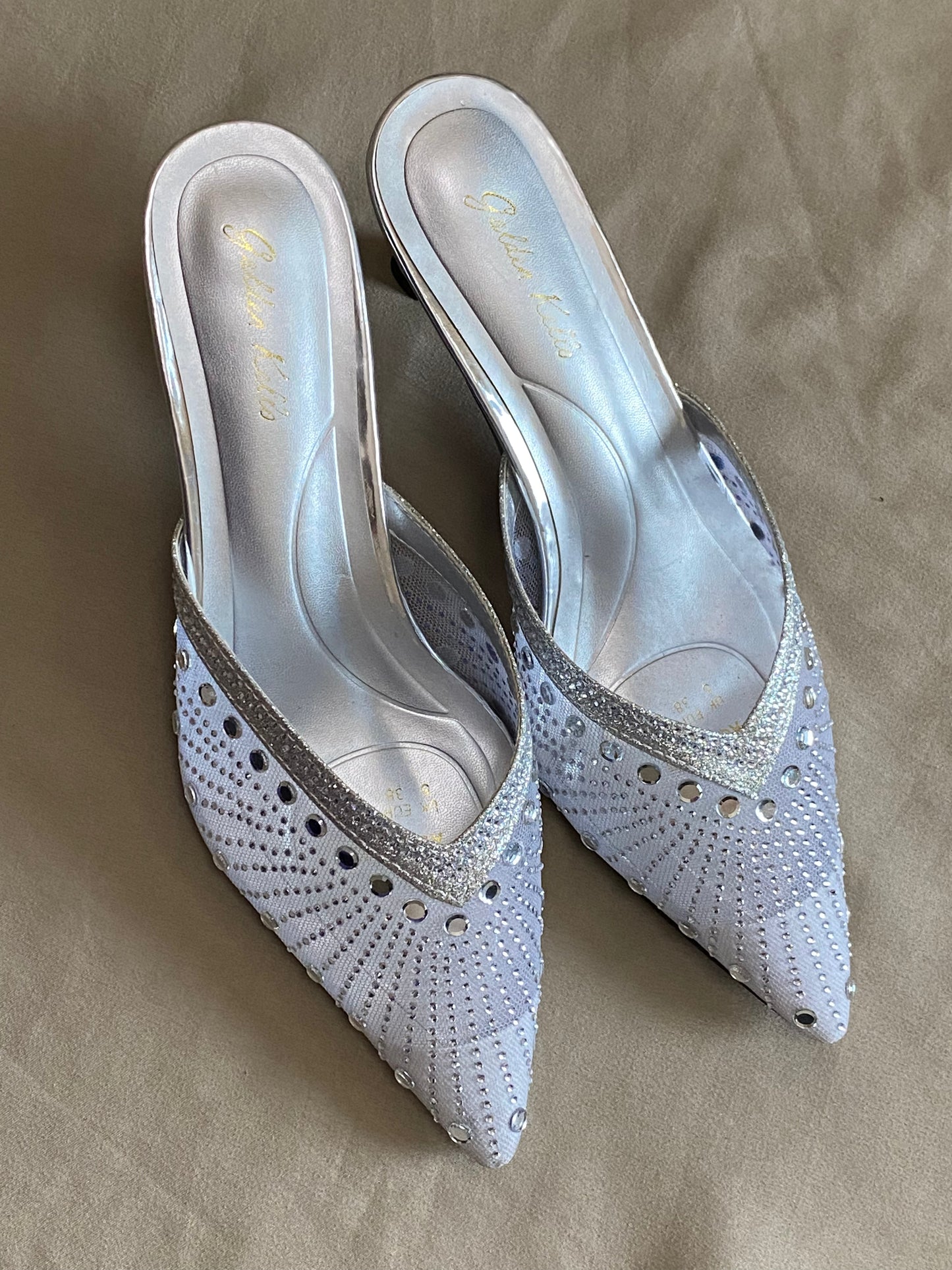 Golden Kello Kitten Heels