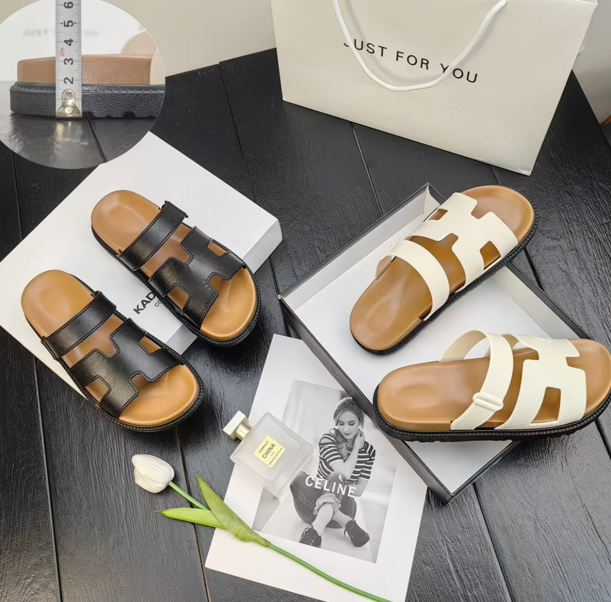 H-Band Slide Sandals